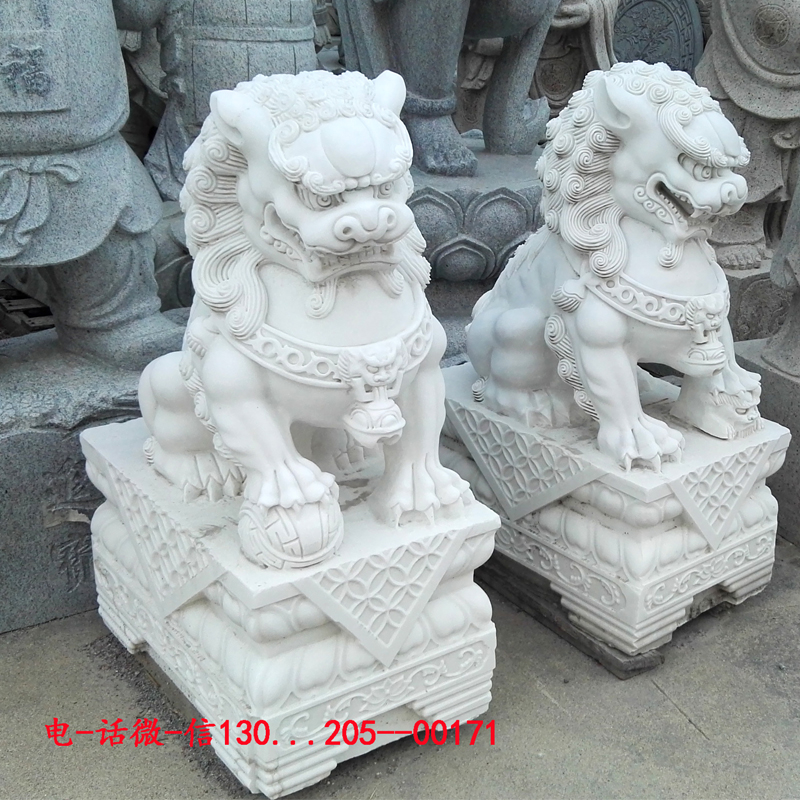中国传统小型石狮子造