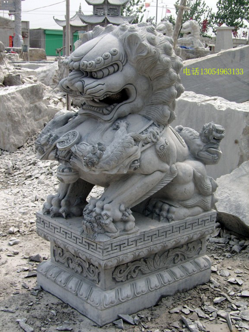 摆放大门口的石狮子雕刻有那些样式