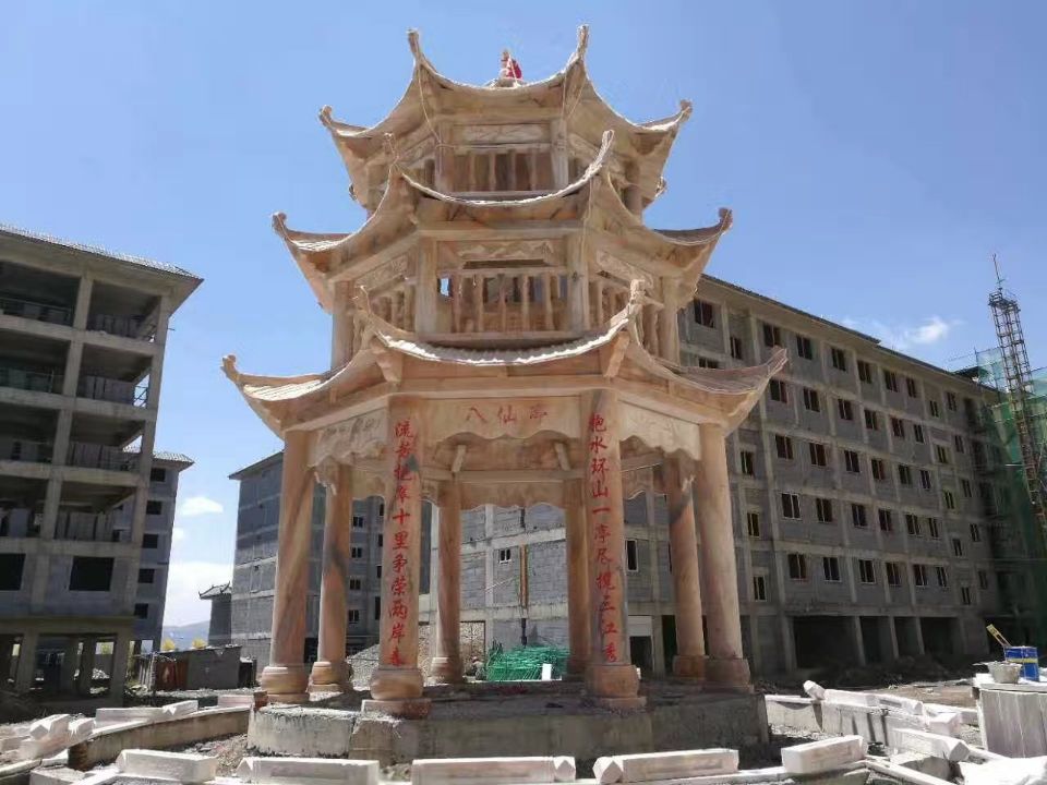 石亭子 石凉亭  嘉祥县神画石雕有限公司