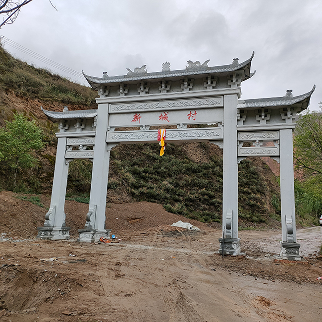 海南大理石牌楼样式-