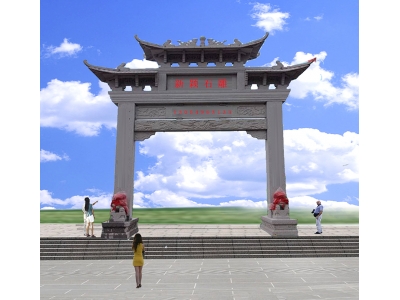 湖南农村村头牌坊设计图-农村牌坊在设计时的注意事项