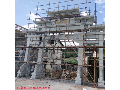 墓地石牌坊的雕刻图案 陵墓牌坊如何选择 石牌坊图片 神画石雕