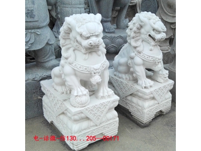 摆放多大的石狮子比较好-石狮子的价格-镇宅石狮子