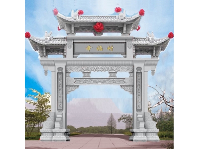 修建村口牌坊采用花岗岩石材的好处-嘉祥县神画石雕有限公司-专业的石牌坊厂家