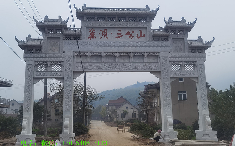 广西农村石大门图片样